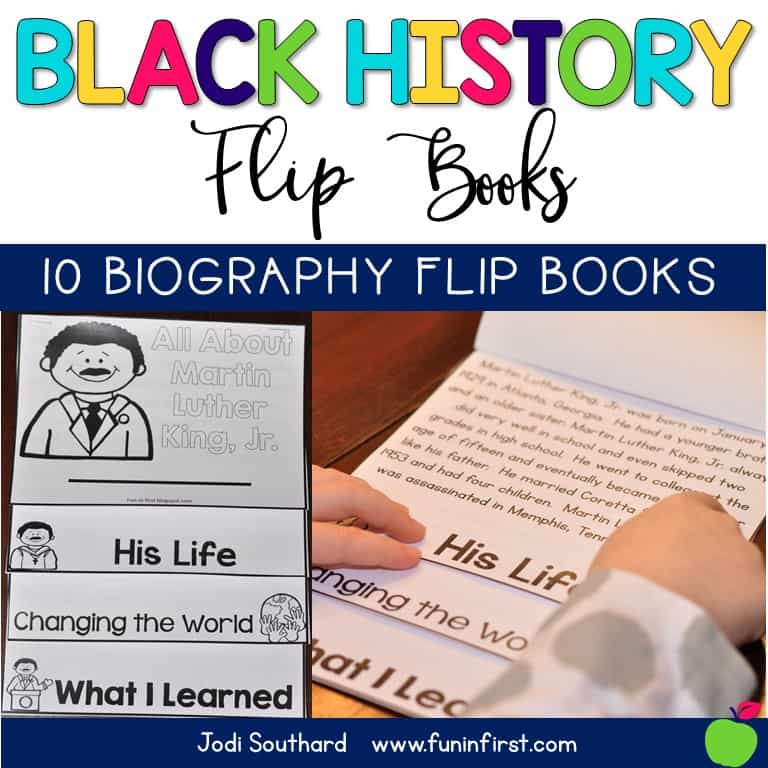 Black History Flip Books - Contains 10 Biographical Flip Books and Comprehension Questions