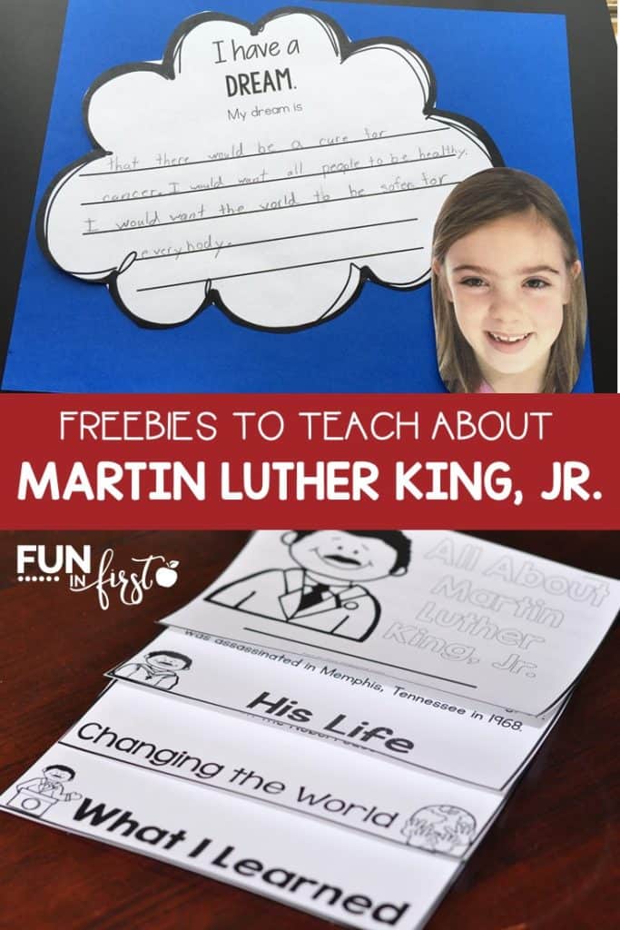 Freebies to teach about Martin Luther King, Jr.