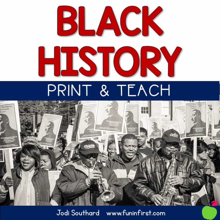 This Print & Teach packet is perfect for Black History month.