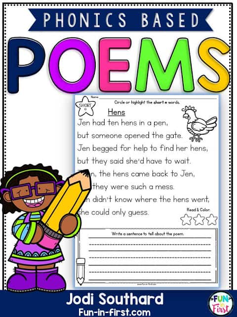 https://www.teacherspayteachers.com/Product/Phonics-Based-Poems-2527147