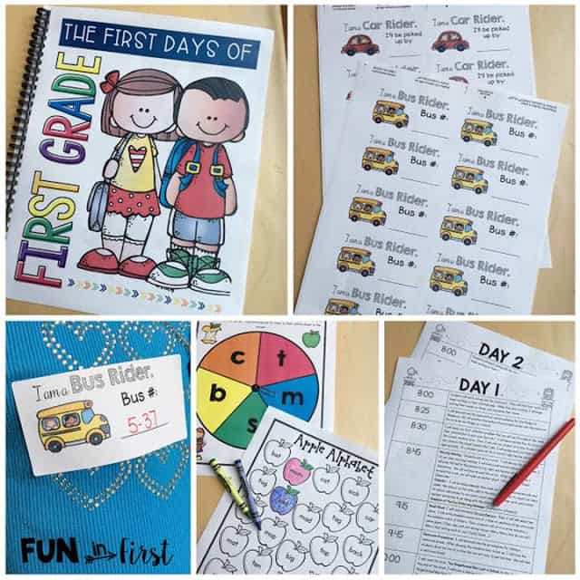 Are you a new 1st grade teacher or do you just need some fresh and new ideas for the first week of 1st grade? This First Week of First Grade includes everything you need to have a successful first week of first grade. 