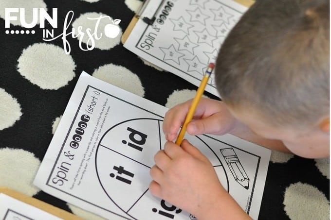 Word Work Activities for Work Stations from Fun in First
