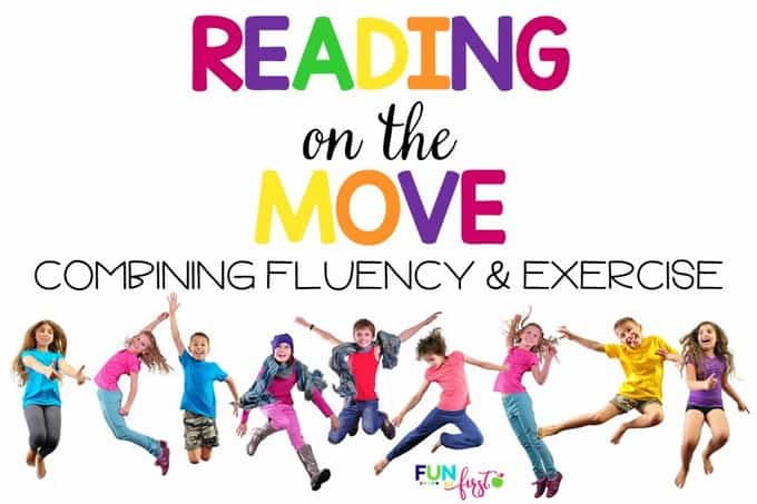 Reading on the Move is an amazing way to combine reading fluency and exercise. Your students will love being active while reading.