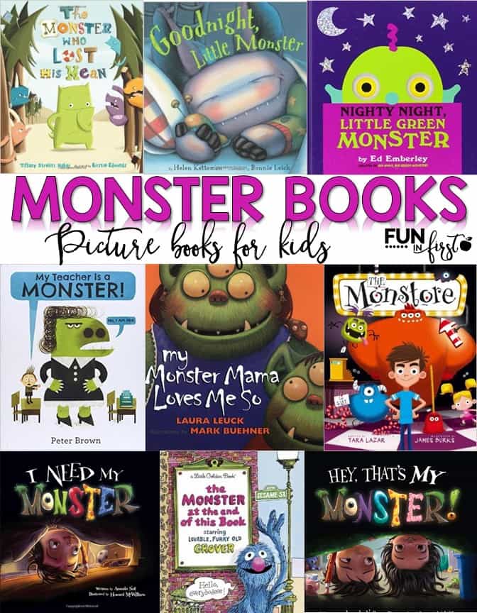 Monster themed books for kids