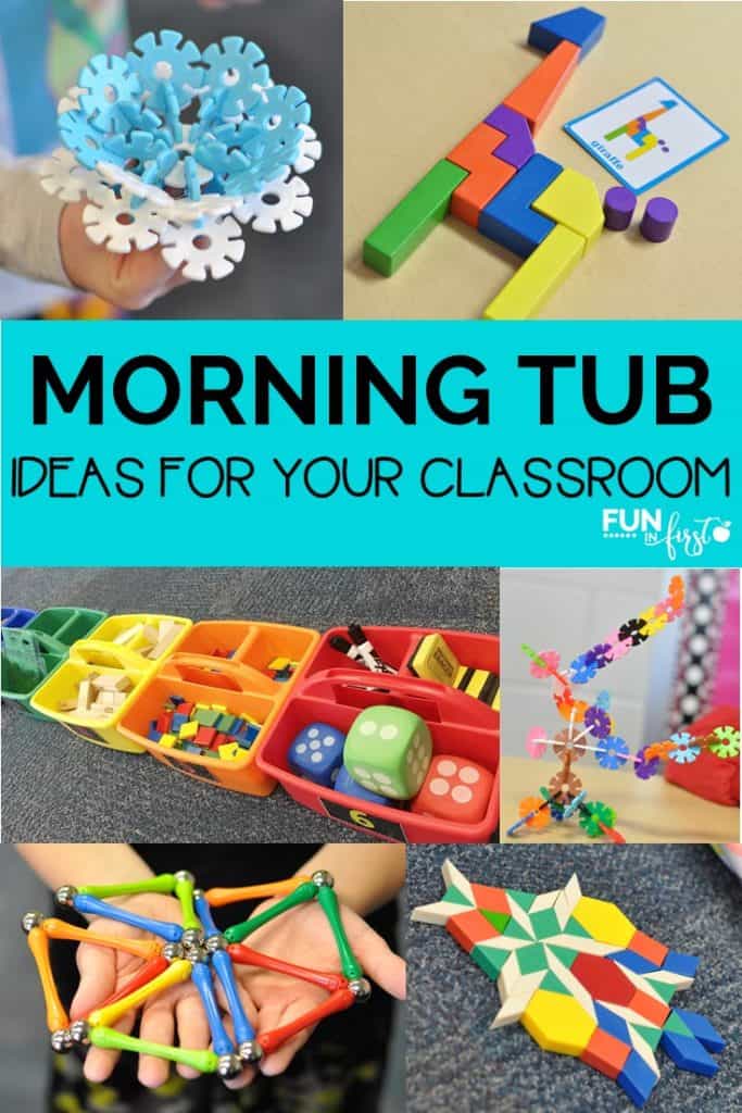 Morning Tubs has become one of my students favorite times of the school day.  Here are so many ideas of things to place into your morning tubs.