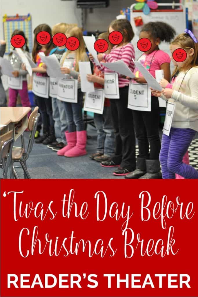 This 'Twas the Day Before Christmas Break Reader's Theater is a great way to allow your students to perform for others the week before Winter Break. 