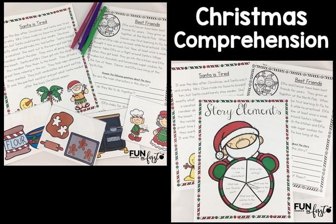 Christmas Comprehension is a great way to add a Christmas twist to your reading lessons.