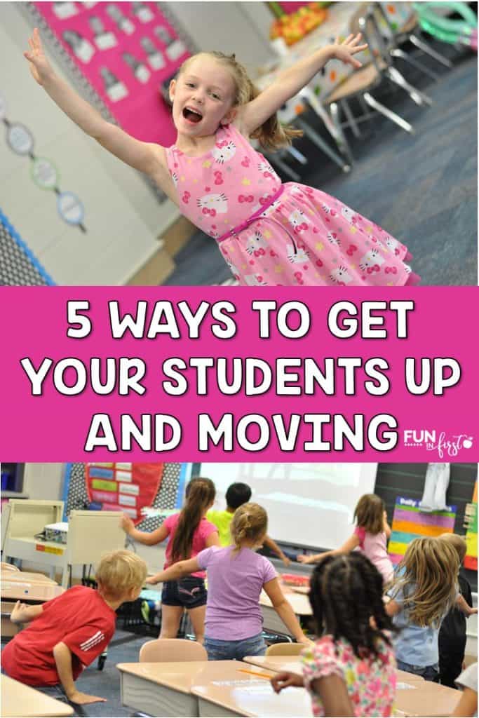 5 Ways to Get Your Students Up and Moving - Great ideas for incorporating movement throughout your day.