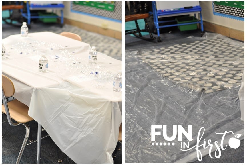 Great ideas for transforming your classroom into an Arctic Adventure. Love the idea of using plastic as ice floes.