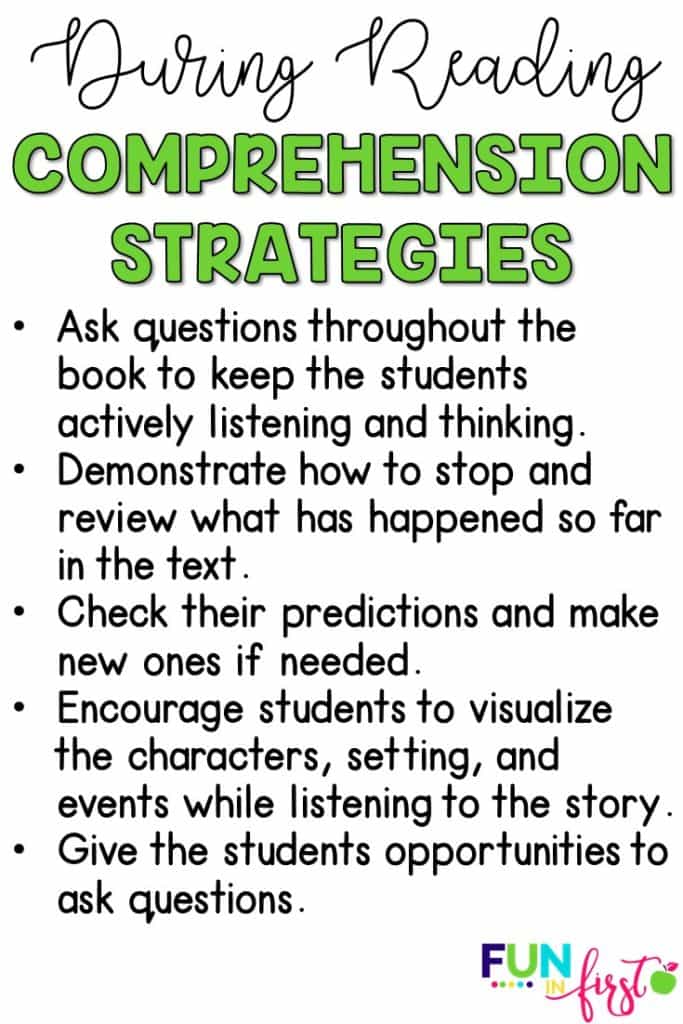Comprehension Strategies during reading.