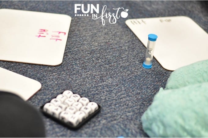 This BOGGLE game is a great addition to our morning tubs.  Check out all of these other ideas.