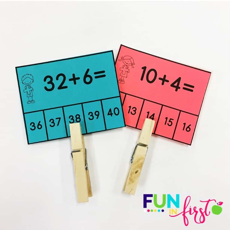 This FREEBIE is from the new First Grade Math Curriculum packets from Jodi Southard at Fun in First.
