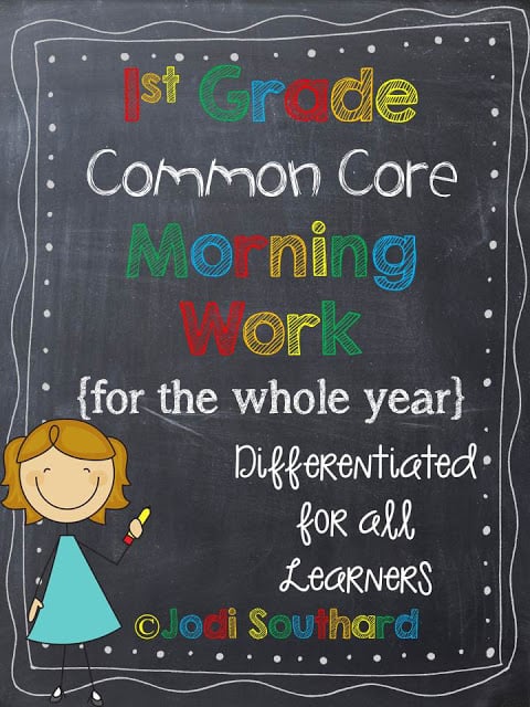 Common Core Morning Work for the ENTIRE year!!