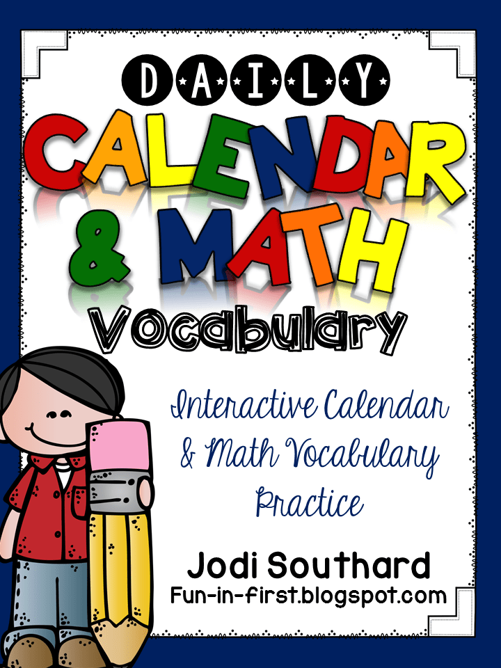 Daily Calendar and Math Vocabulary