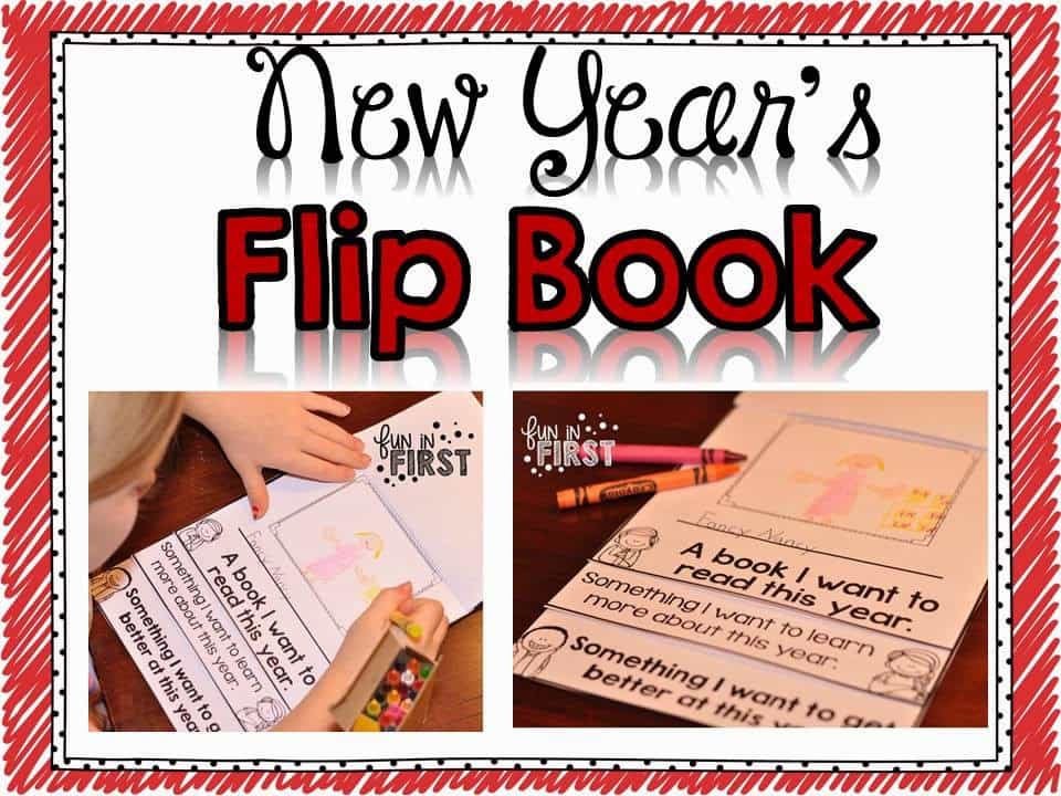 A New Years Flip Book, a Freebie, & a Word Work Packet