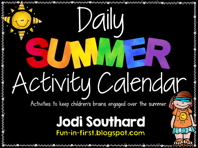 Summer Activity Calendar {FREEBIE}