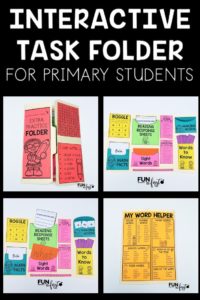 nteractive Task Folders are great for early finishers and when you have a couple extra minutes in your day. Your students will take ownership in their work after making these.