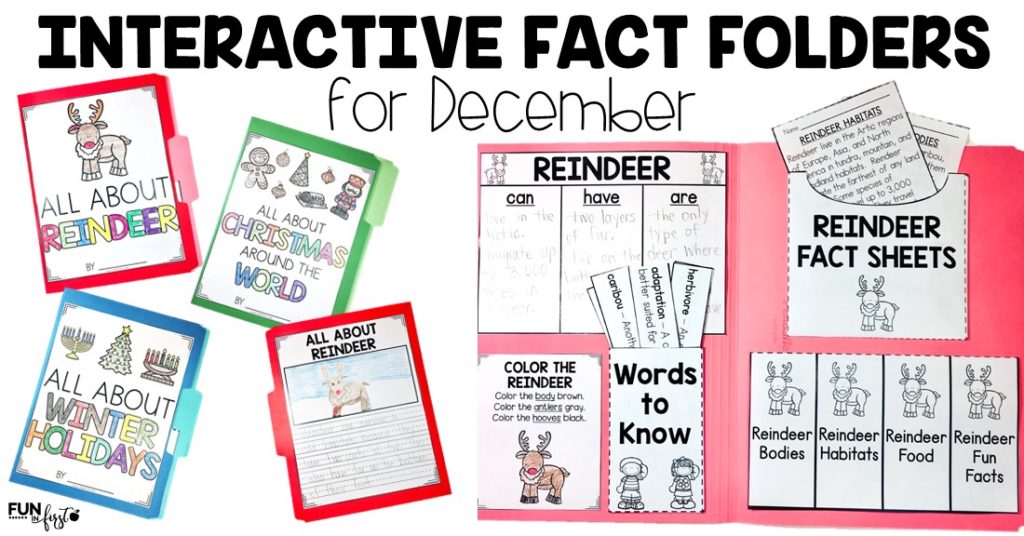 These December Interactive Fact Folders are a hands-on way to integrate science and social studies with reading and writing.