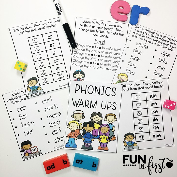 Reading Warm Up Cards are a great way to begin your small group or whole group reading lessons. This set includes warm up cards for Phonological Awareness, Phonics, Vocabulary, Grammar, and Fluency (476 cards in all.) Simply print, laminate, and place on a metal ring.