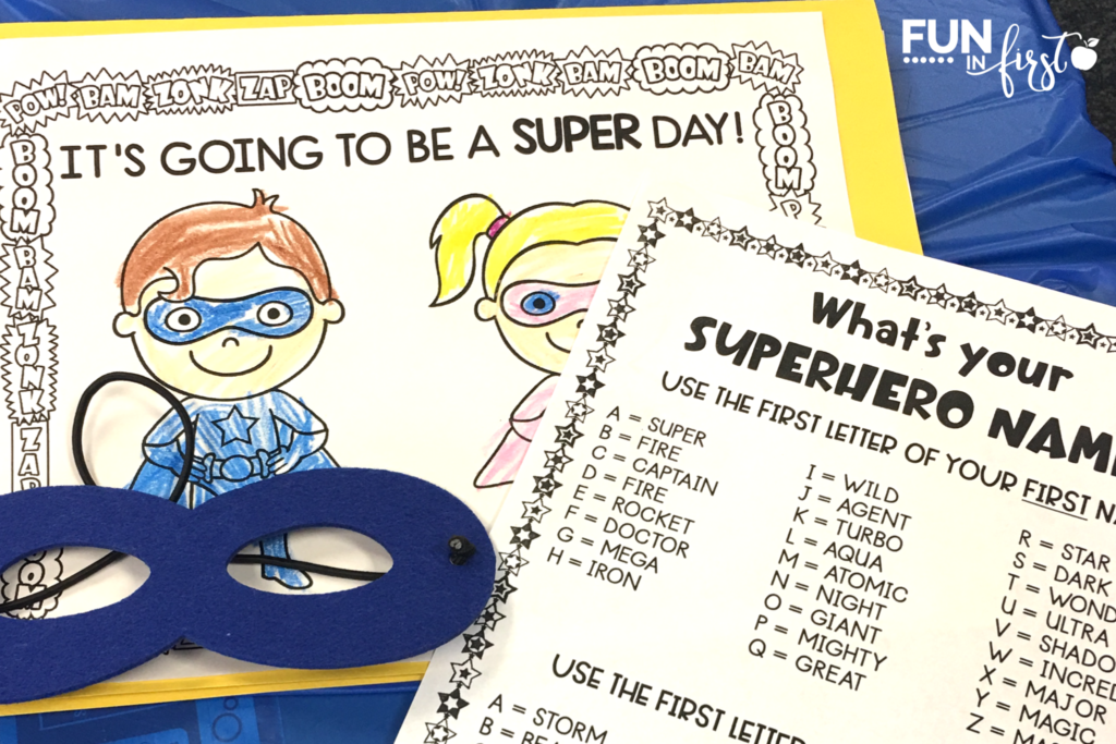 Do your students love superheroes? Transform your classroom into a Superhero Training Camp for the day with this Superhero Day packet. Your students will love completing academic tasks to earn their superhero status. Students will complete reading, math, and writing tasks throughout the day.