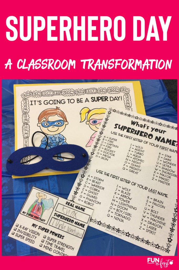 Do your students love superheroes? Transform your classroom into a Superhero Training Camp for the day with this Superhero Day packet. Your students will love completing academic tasks to earn their superhero status. Students will complete reading, math, and writing tasks throughout the day.