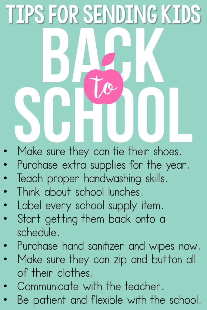 These ten tips for sending kids back to school next year are perfect for parents.