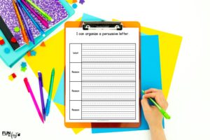 printable journal page for students to practice writing