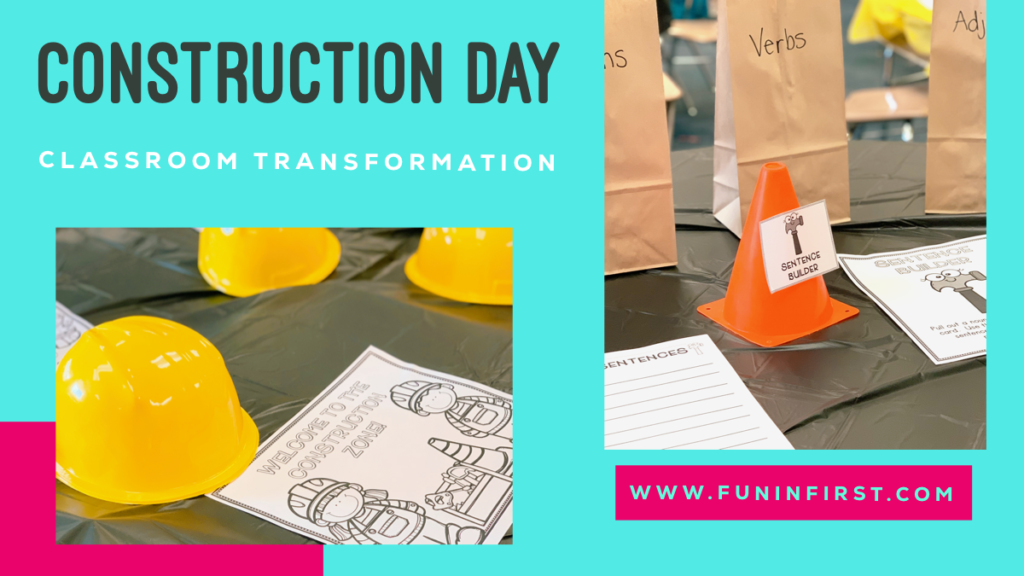 Do you need to spice up your teaching? Transform your classroom into a Construction Site for the day with this Construction Day packet. Your students will love completing construction themed academic tasks. Students will work on reading, math, and writing throughout the day.