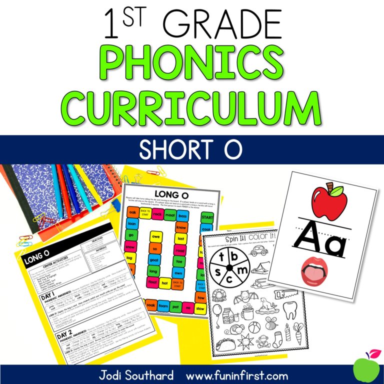 Phonics Curriculum – Short o