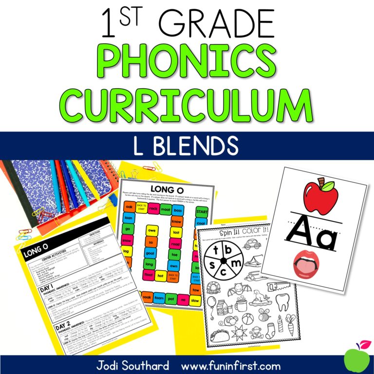 Phonics Curriculum – L Blends