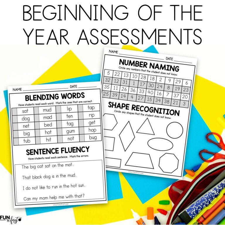 Beginning of the Year Assessments