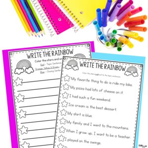 write the rainbow