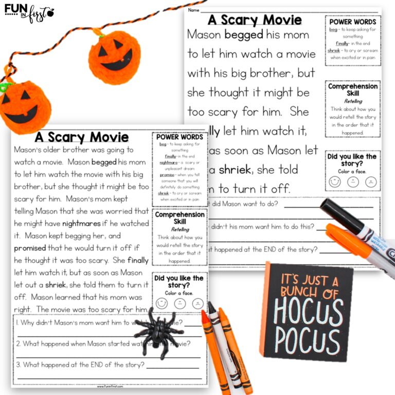 October Differentiated Comprehension Passages
