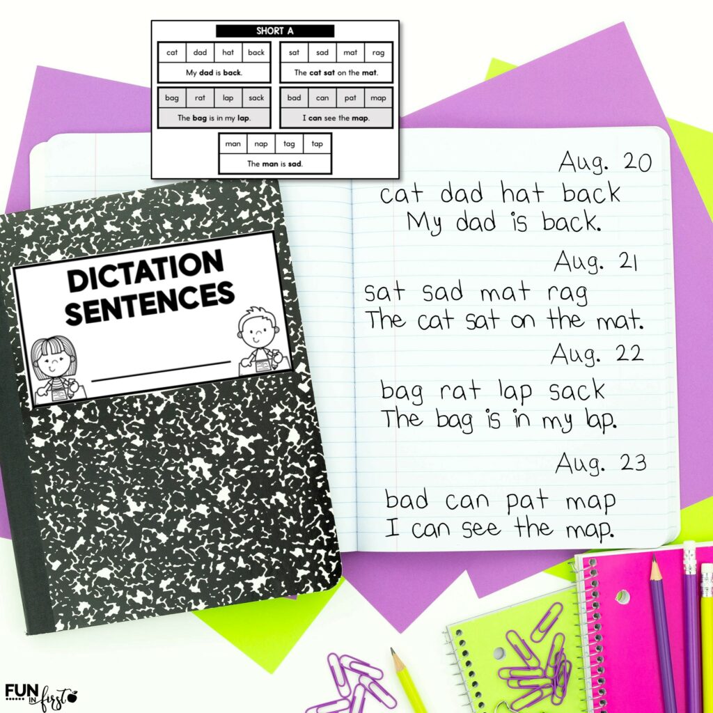Dictation Sentences for the New Year